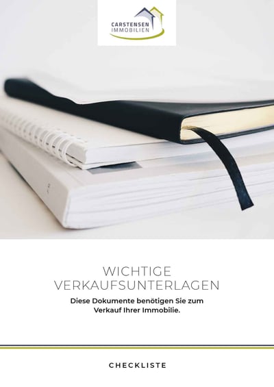 Cover für Wichtige Unterlagen für den Verkauf der Immobilie