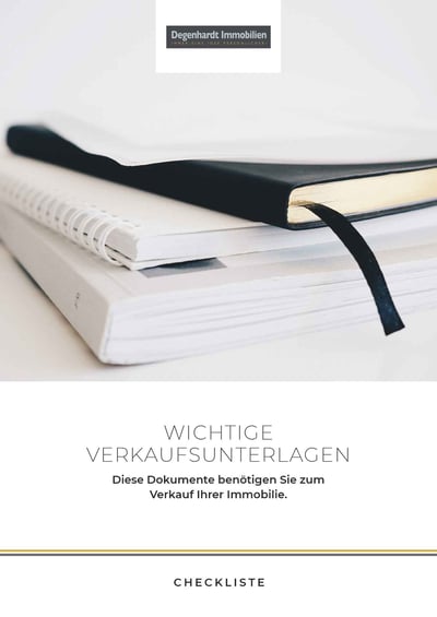 Cover für Wichtige Unterlagen für den Verkauf der Immobilie