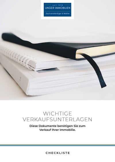 Cover für Wichtige Unterlagen für den Verkauf der Immobilie