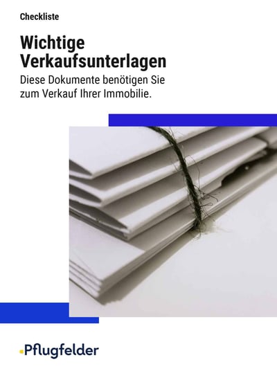 Cover für Wichtige Unterlagen für den Verkauf der Immobilie