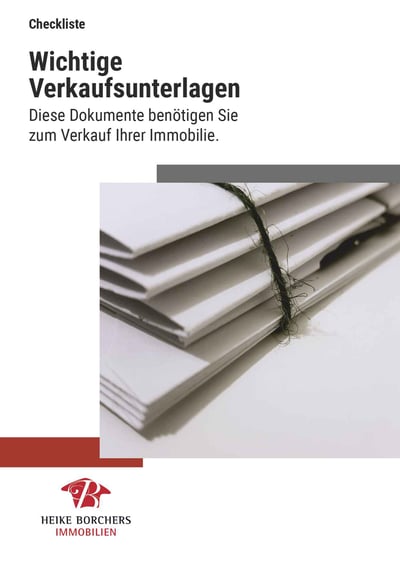 Cover für Wichtige Unterlagen für den Verkauf der Immobilie