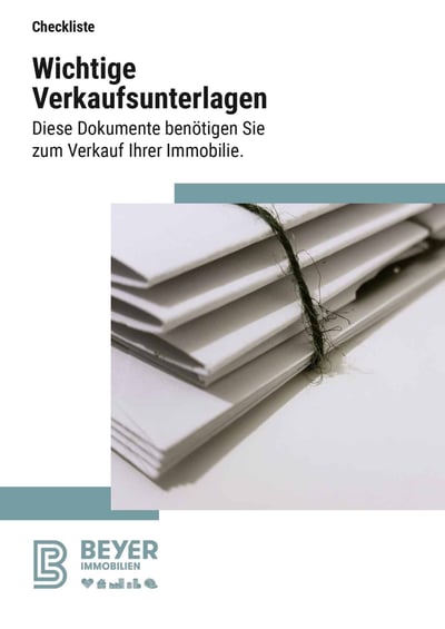 Cover für Wichtige Unterlagen für den Verkauf der Immobilie