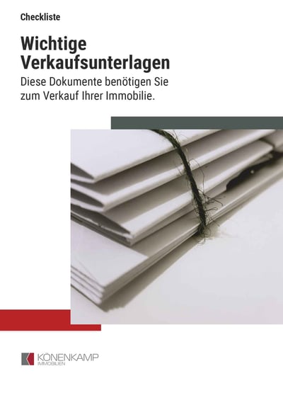 Cover für Wichtige Unterlagen für den Verkauf der Immobilie