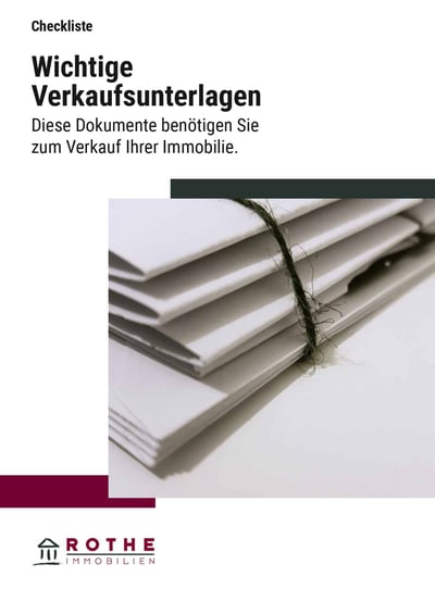 Cover für Wichtige Unterlagen für den Verkauf der Immobilie