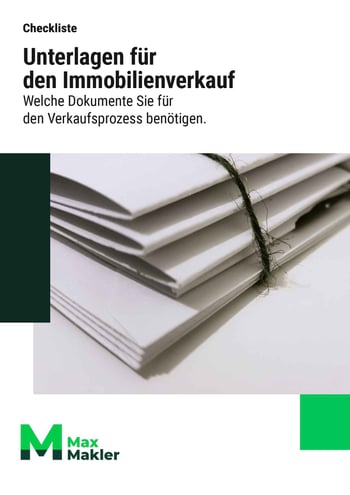 Cover für Wichtige Unterlagen für den Verkauf der Immobilie