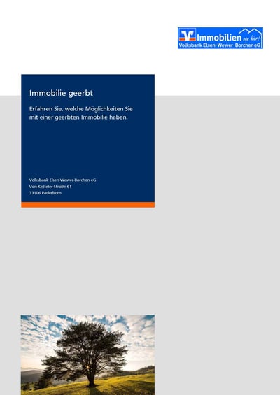 Cover für Immobilie geerbt