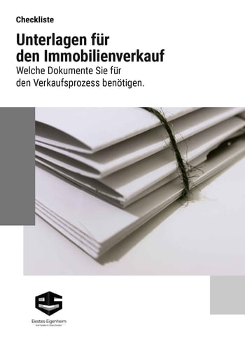 Cover für Wichtige Unterlagen für den Verkauf der Immobilie