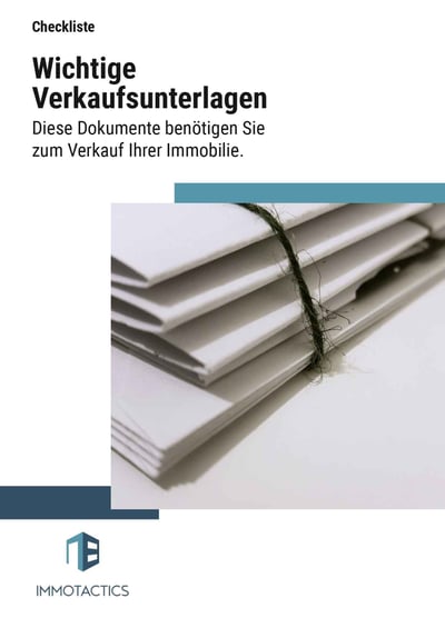 Cover für Wichtige Unterlagen für den Verkauf der Immobilie