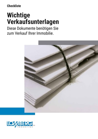 Cover für Wichtige Unterlagen für den Verkauf der Immobilie