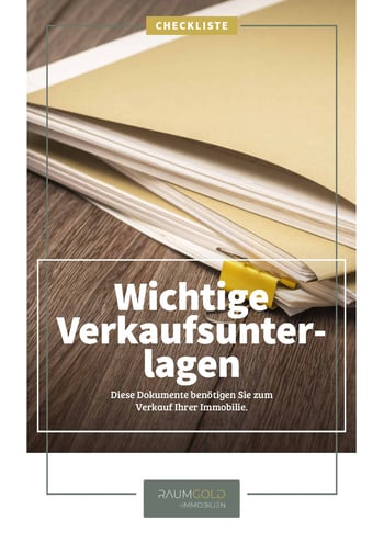 Cover für Wichtige Unterlagen für den Verkauf der Immobilie