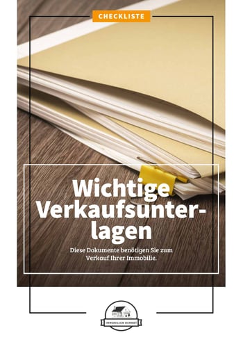 Cover für Wichtige Unterlagen für den Verkauf der Immobilie