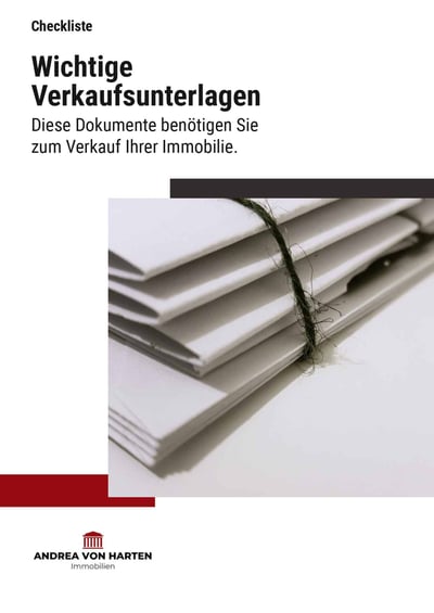 Cover für Wichtige Unterlagen für den Verkauf der Immobilie