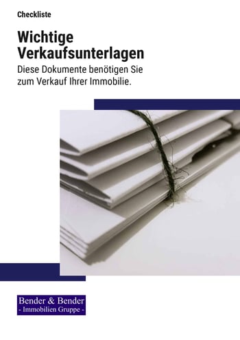 Cover für Wichtige Unterlagen für den Verkauf der Immobilie