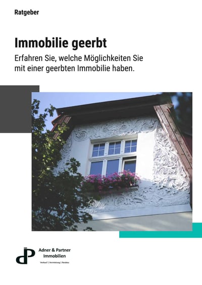 Cover für Immobilie geerbt