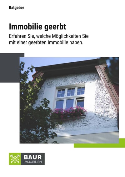 Cover für Immobilie geerbt