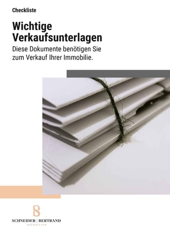 Cover für Wichtige Unterlagen für den Verkauf der Immobilie