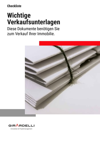 Cover für Wichtige Unterlagen für den Verkauf der Immobilie