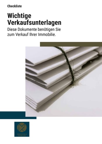 Cover für Wichtige Unterlagen für den Verkauf der Immobilie