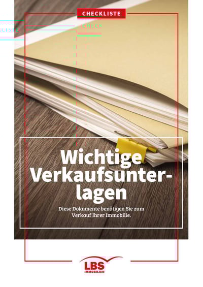 Cover für Wichtige Unterlagen für den Verkauf der Immobilie