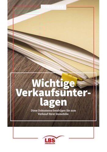 Cover für Wichtige Unterlagen für den Verkauf der Immobilie
