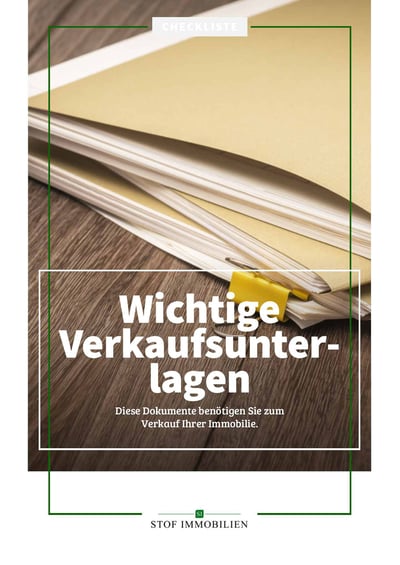 Cover für Wichtige Unterlagen für den Verkauf der Immobilie