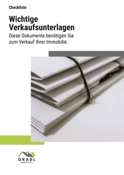 Cover für Wichtige Unterlagen für den Verkauf der Immobilie