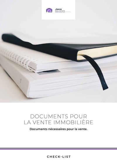 Couverture pour Documents nécessaires pour la vente