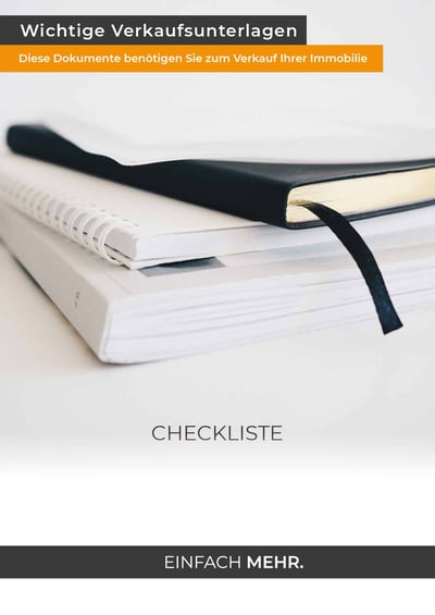 Cover für Wichtige Unterlagen für den Verkauf der Immobilie