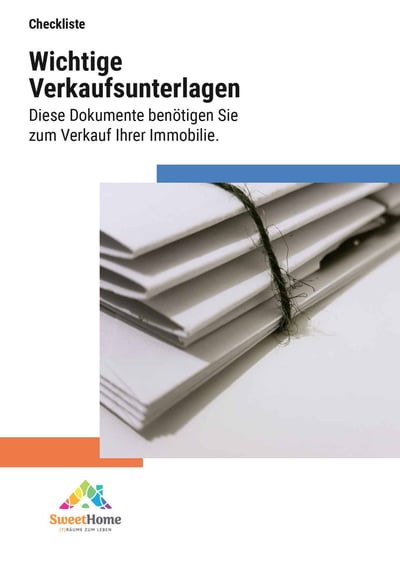 Cover für Wichtige Unterlagen für den Verkauf der Immobilie