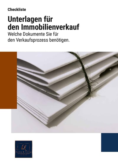 Cover für Wichtige Unterlagen für den Verkauf der Immobilie