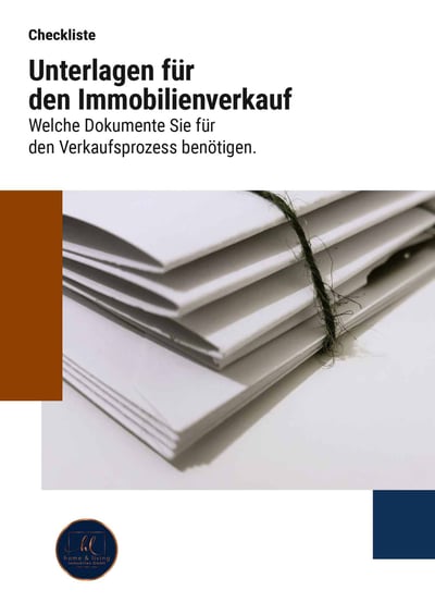 Cover für Wichtige Unterlagen für den Verkauf der Immobilie